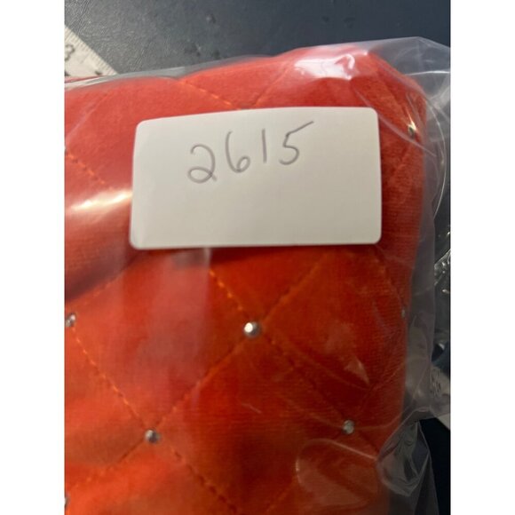 NEW Quacker Factory Womens XL Orange  Quilted Vest W/ Rhinestone Accents & Zip F - Picture 11 of 11